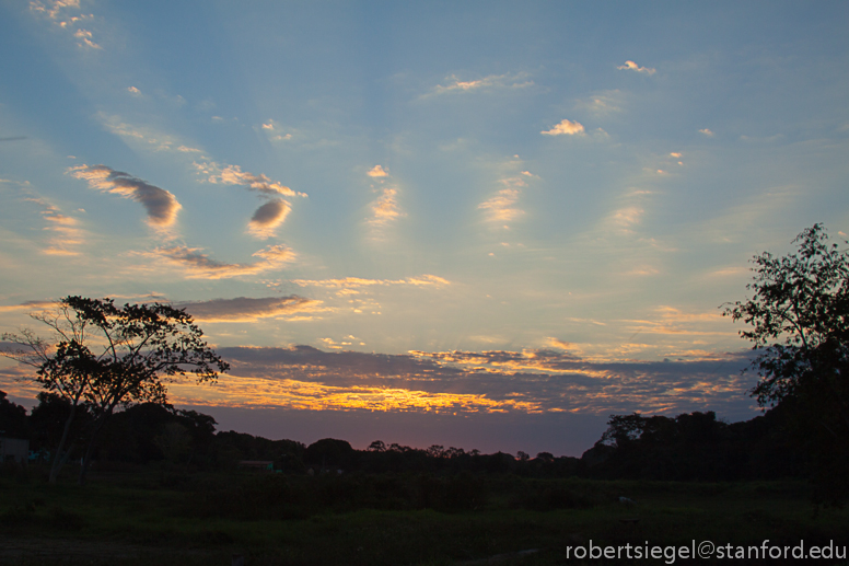 first evening - sunset